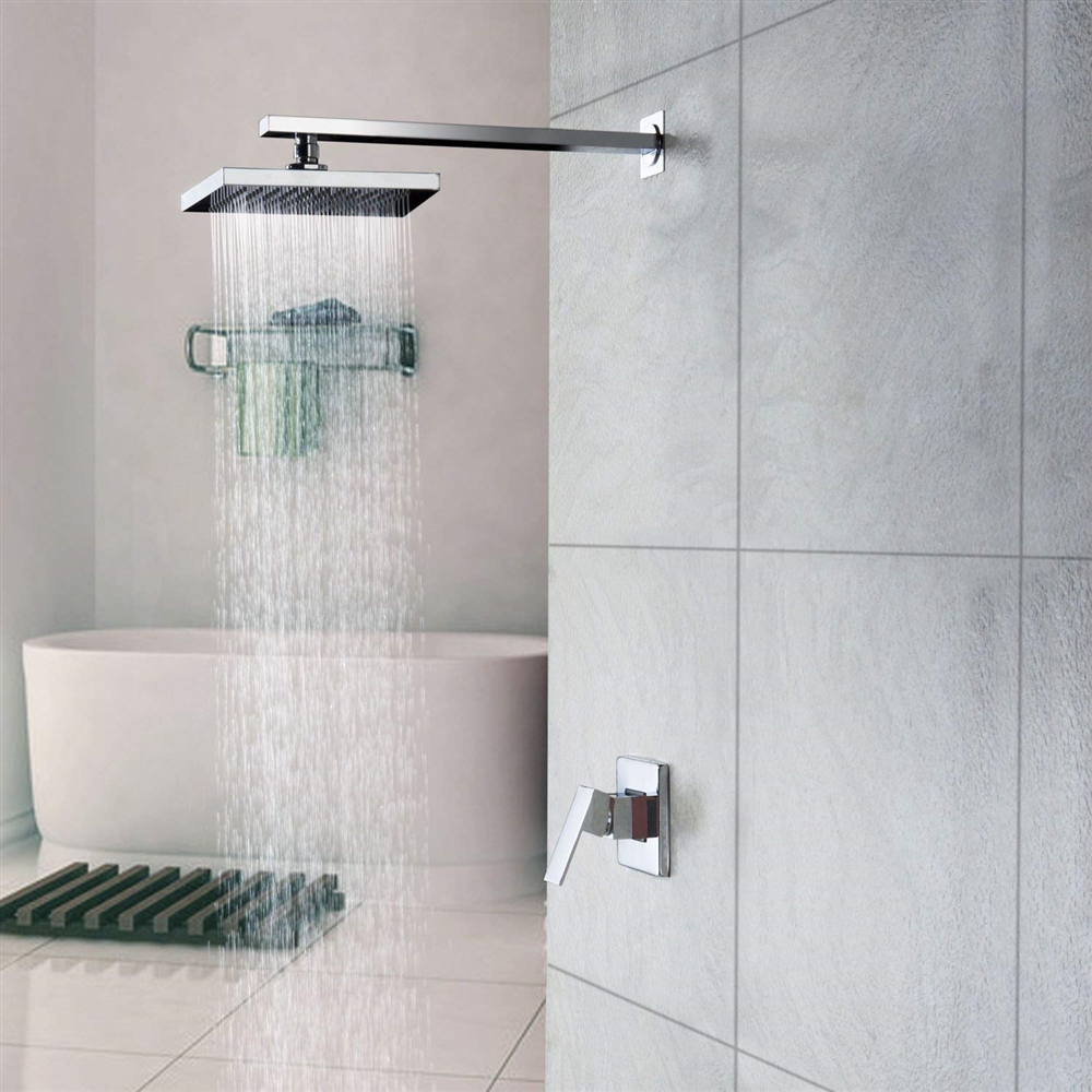 Fontana Wall Mounted LED Rainfall Showerhead